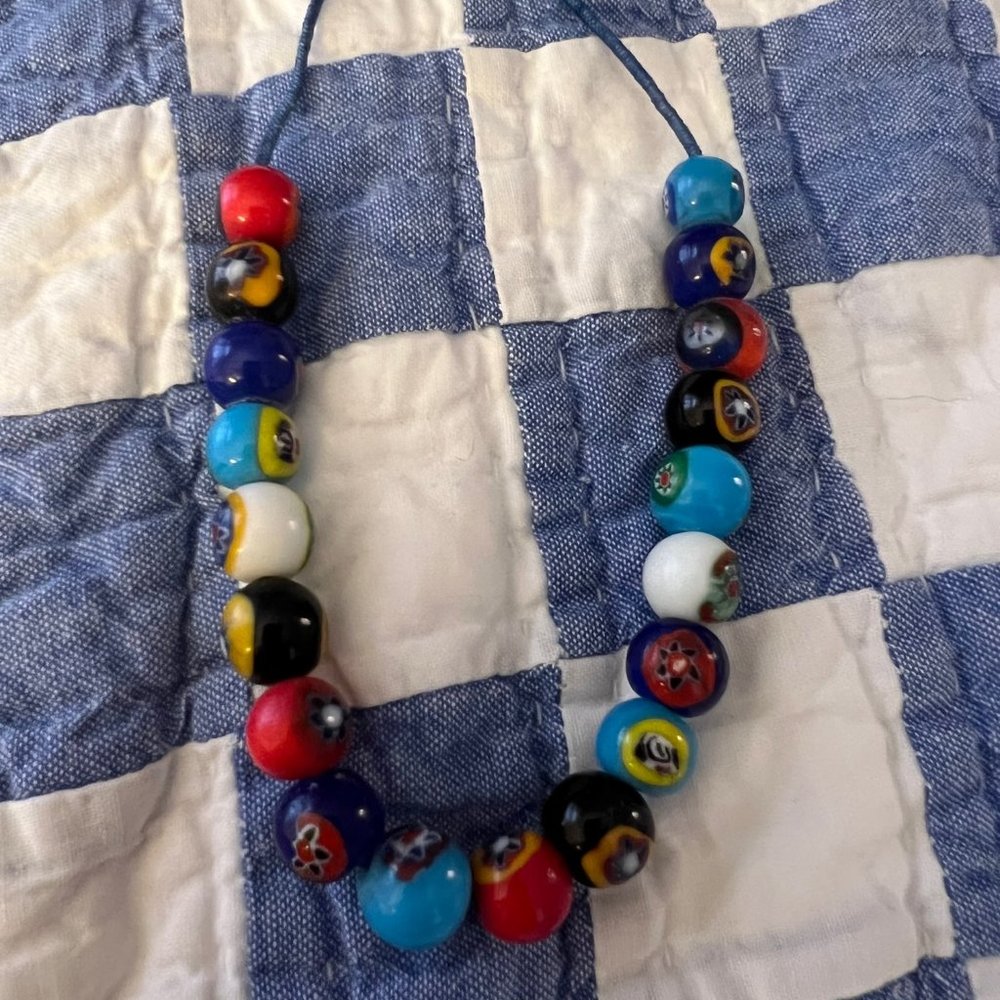 Italian Murano Glass Bead Bracelet